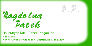 magdolna patek business card